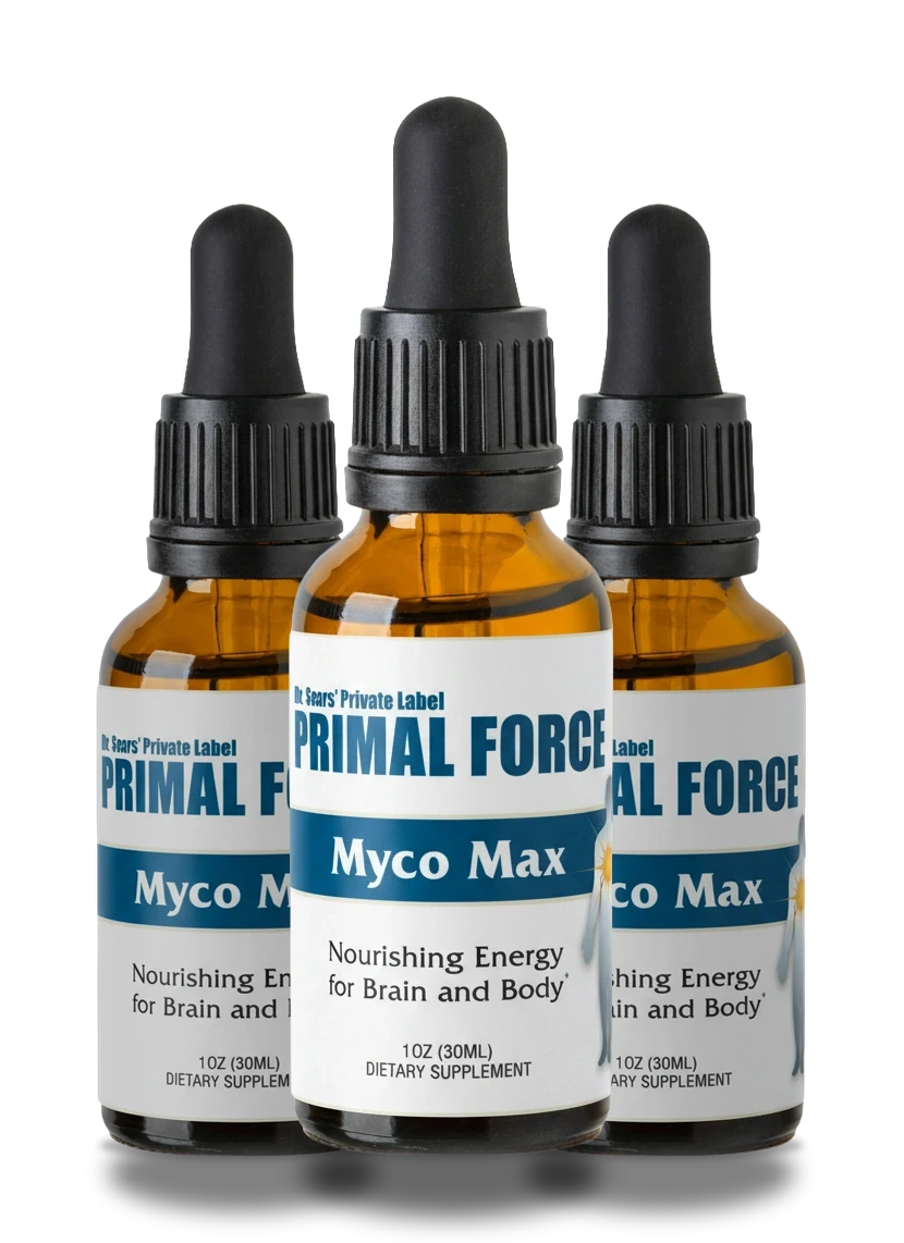 Myco Max liquid-drop bottles shown together, available in 1, 3 and 6-bottle packages